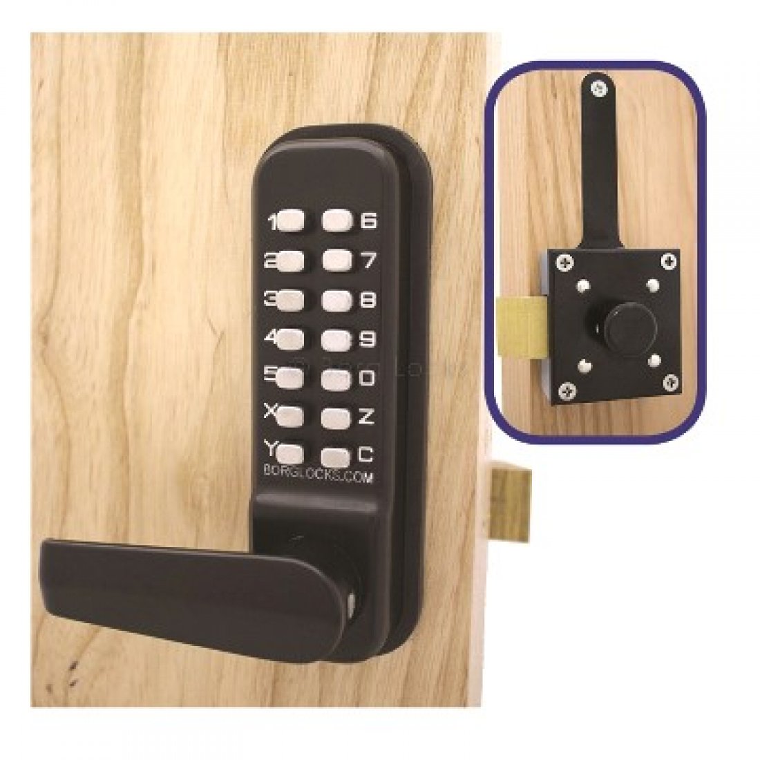 Locks BL4409 Wooden Gate Digital Lock With Slam Latch